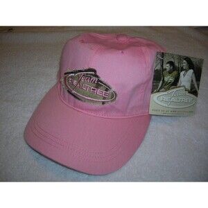 TEAM REALTREE Hat Ball Cap PINK  womens Adjustable Hook & Loop
